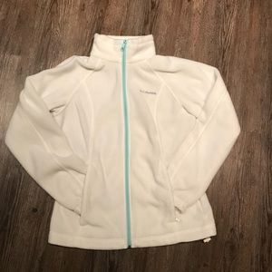 Colombia Fleece Jacket - White & Mint - S